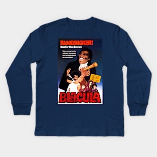 Classic Horror Movie Poster - Blacula Kids Long Sleeve T-Shirt